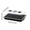 thumbnail image 2 of 24 Hole Breathable Seed Starter Box with Lid, Adjustable Ventilation Cultivation Tray, Green Plant Growing Kit, Reusable Plastic, Green Black, Indoor Outdoor, 14.6x9.1x5.5in B, 2 of 6