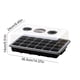 thumbnail image 2 of Bandejas de Humedad para Plantas de Interior, Caja de Cultivo de Semillas Cubierta de 24 Agujeros 37x23cm, Ventilación Ajustable, Bandejas de Plástico para Plantas, 2 of 6