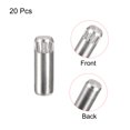 thumbnail image 3 of 4x10mm 304 Stainless Steel Dowel Pins, 20 Pack Knurled Head Flat End Dowel Pin, 3 of 6