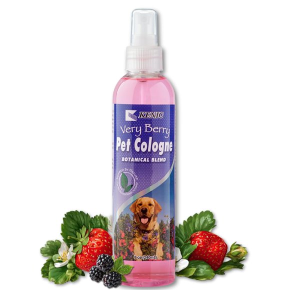 Colonia para mascotas Kenic Very Berry, spray desodorante