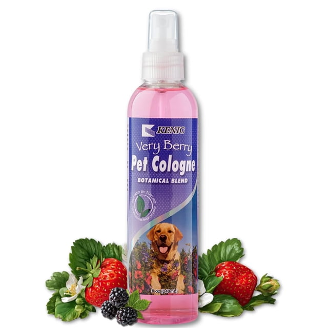 Colonia para mascotas Kenic Very Berry, spray desodorante