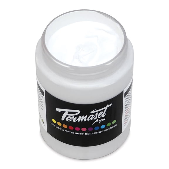 Permaset Aqua Fabric Ink - Supercover White, 300 ml
