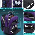 thumbnail image 3 of Mochila de viaje ProeTrade extra grande de 50 litros para portátil de 17 pulgadas, 3 of 6
