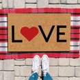 thumbnail image 2 of Welcome Front Door Mat Love Heart Floor Mat Holiday Mat Welcome Door Mat Polyester Door Mat Door Mat, 2 of 4