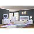 thumbnail image 5 of Galaxy Home Furniture Passion LED Chest, Milky White, 5 Drawers, 52"H x 38"W x 17"D, Residential, 5 of 6