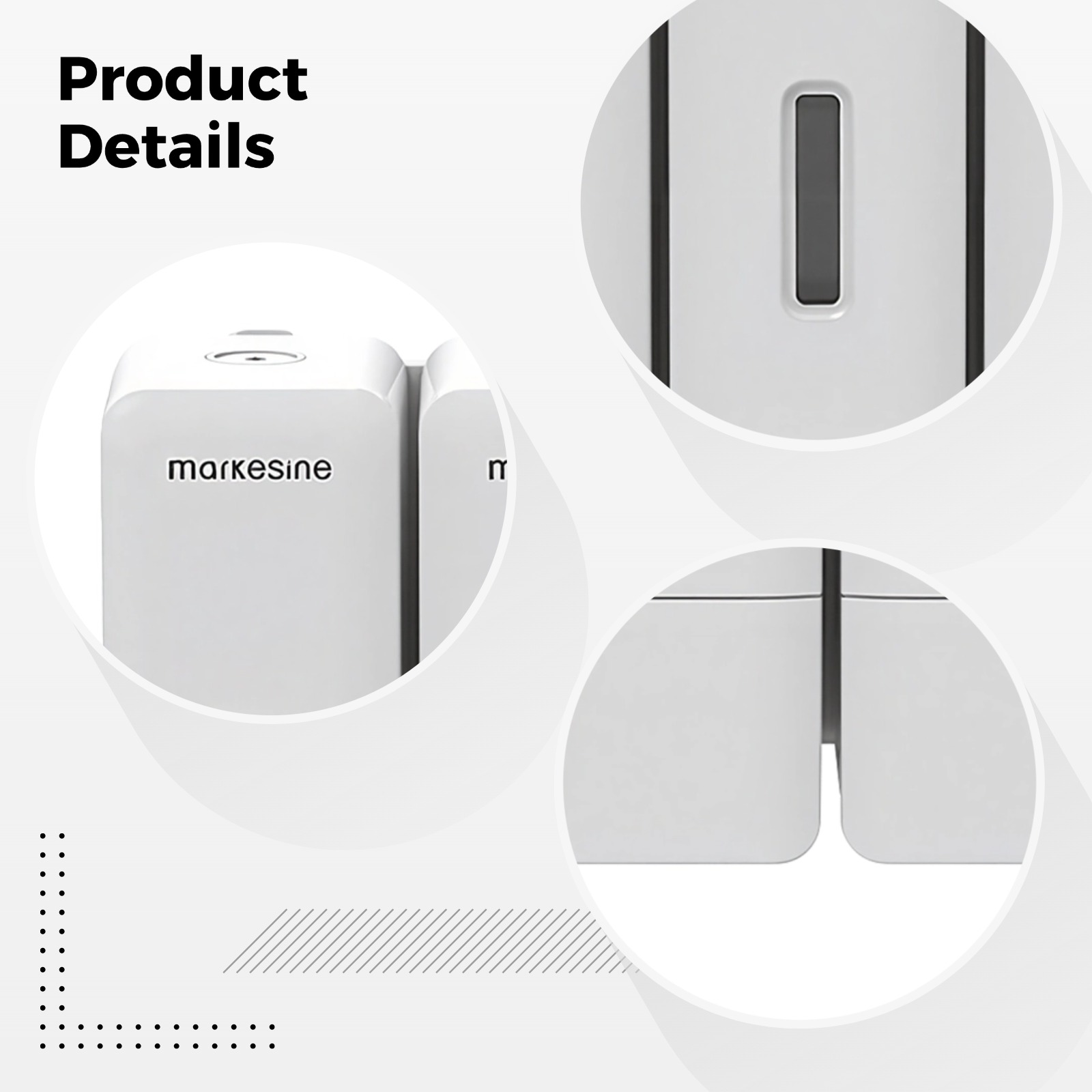 3 Chamber Shampoo And Conditioner Dispenser, Wall Mount Shower Dispenser, 3 x 300 ml, Drill-Free, Press Soap Dispenser for Bathroom, Hotel, Pearl White