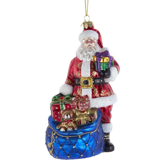 Kurt S. Adler Bellisimo Santa with Toys and Gifts Ornament, 7-Inch, Multi-Color