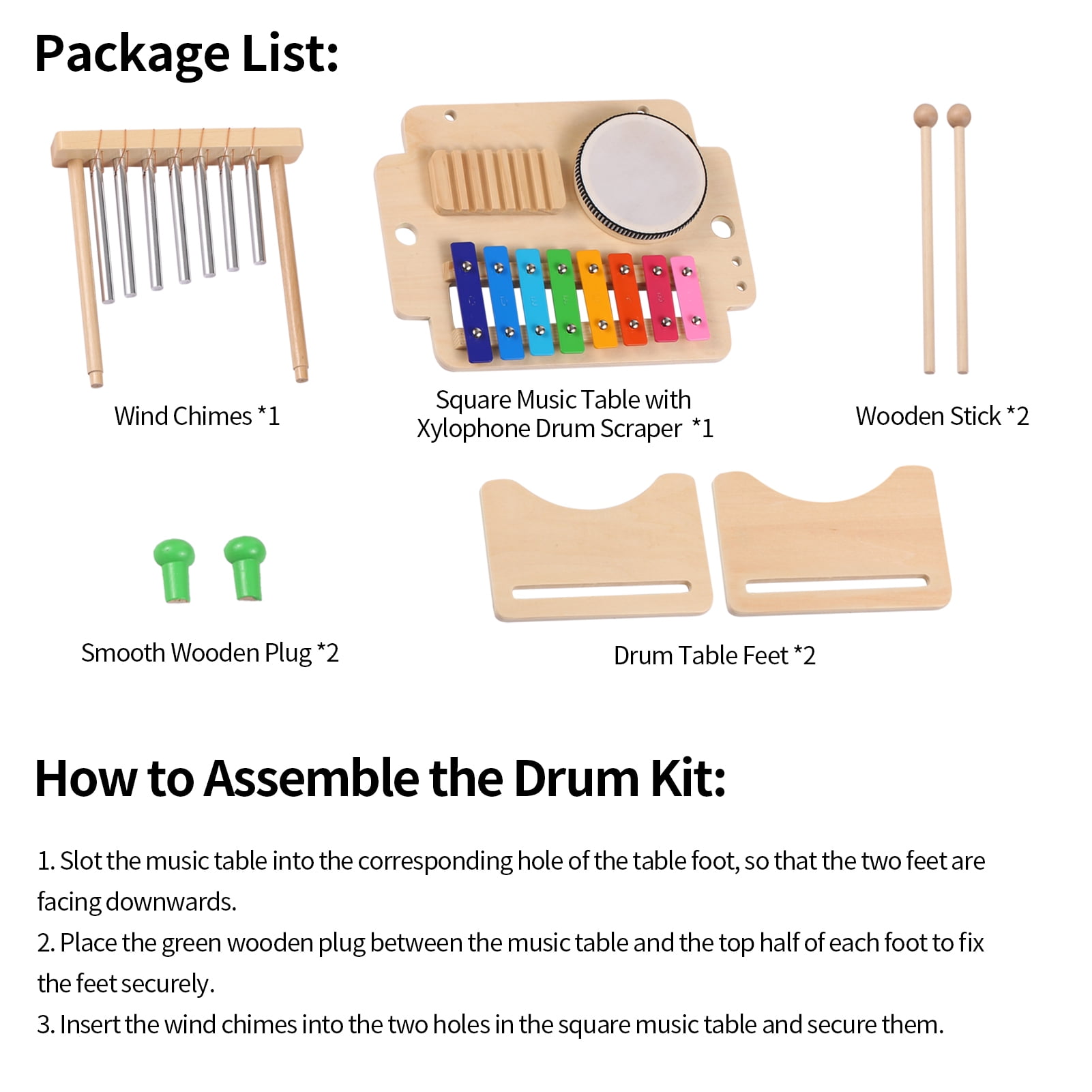 Bateria infantil Dcenta, MontessoriBateria infantil Dcenta, Montessori  