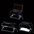 thumbnail image 4 of Caja de de acrílico Recogida de urnas de opinión Contenedor de boletos con Caja de votación transparente para votar Recepción de estilo A Baoblaze Caja de donación de acrílico, 4 of 4