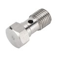 thumbnail image 4 of Stainless Steel Brake Fitting Adapter with 7/16" x 20 UNF Banjo Bolt, 25mm Length, with 2 Washers, 4 of 4