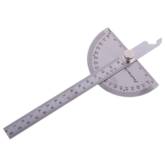 Reg de medición rotatoria 15cm del buscador del ángulo del transportador de durable 150x90mm