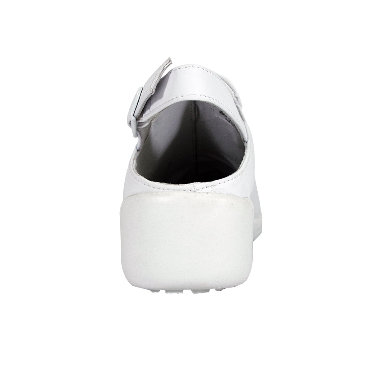 24 HOUR COMFORT Myra Wide Width Comfort Clogs For Work and Casual Attire WHITE 6