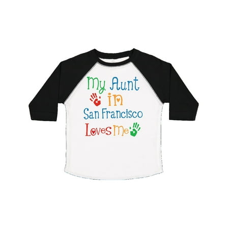 

Inktastic My Aunt in San Francisco Loves Me Gift Toddler Boy or Toddler Girl T-Shirt