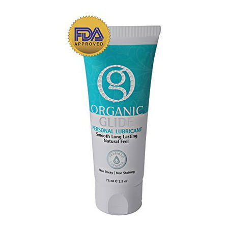 Organic Glide Probiotic All Natural Personal Lubricant 2.5oz Tube, 100%