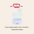thumbnail image 4 of Graflsoa Portable Car Plug Electric Lunch Box with Heating & Insulation, 1.5L Capacity, 12V, 25-Minute Warm-Up, Green - Ideal for Commuters & Road Trips, 4 of 6