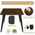 thumbnail image 3 of Homy Casa Dining Table for 4-6 Person - Kitchen Din Table for Kitchen Dining Room, Walnut, 3 of 8