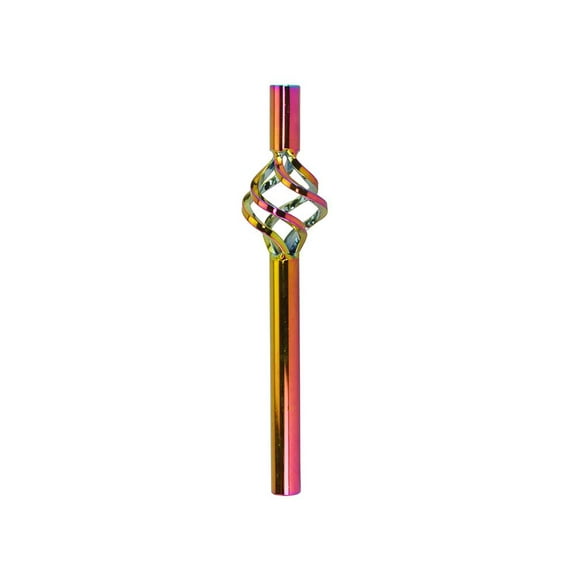 Bike Steel Seatpost Pilar 22.2 x 300mm W/Cage Oil Slick.