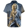 thumbnail image 4 of Beetlejuice Beetlejuice Mens Hawaiian Shirt Summer Casual Short Sleeve Button Down Beach Shirts, 4 of 7