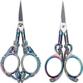thumbnail image 1 of HLONK 2Inch Stainless Steel Scissors Silver Sewing Embroidery Scissors Small Precision Detail Scissors Vintage Shears Sharp Cutter for Fabric Paper Cutting Craft Art Work DIY Tool DIY, 1 of 9