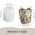 thumbnail image 3 of Jesus and Lamb Resin Mold for Planters Reusable DIY Craft Mold for Epoxy Resin, and Concrete Create decorative tabletop planters, plaster ornaments, candle holders, accents for home and garden decor, 3 of 9