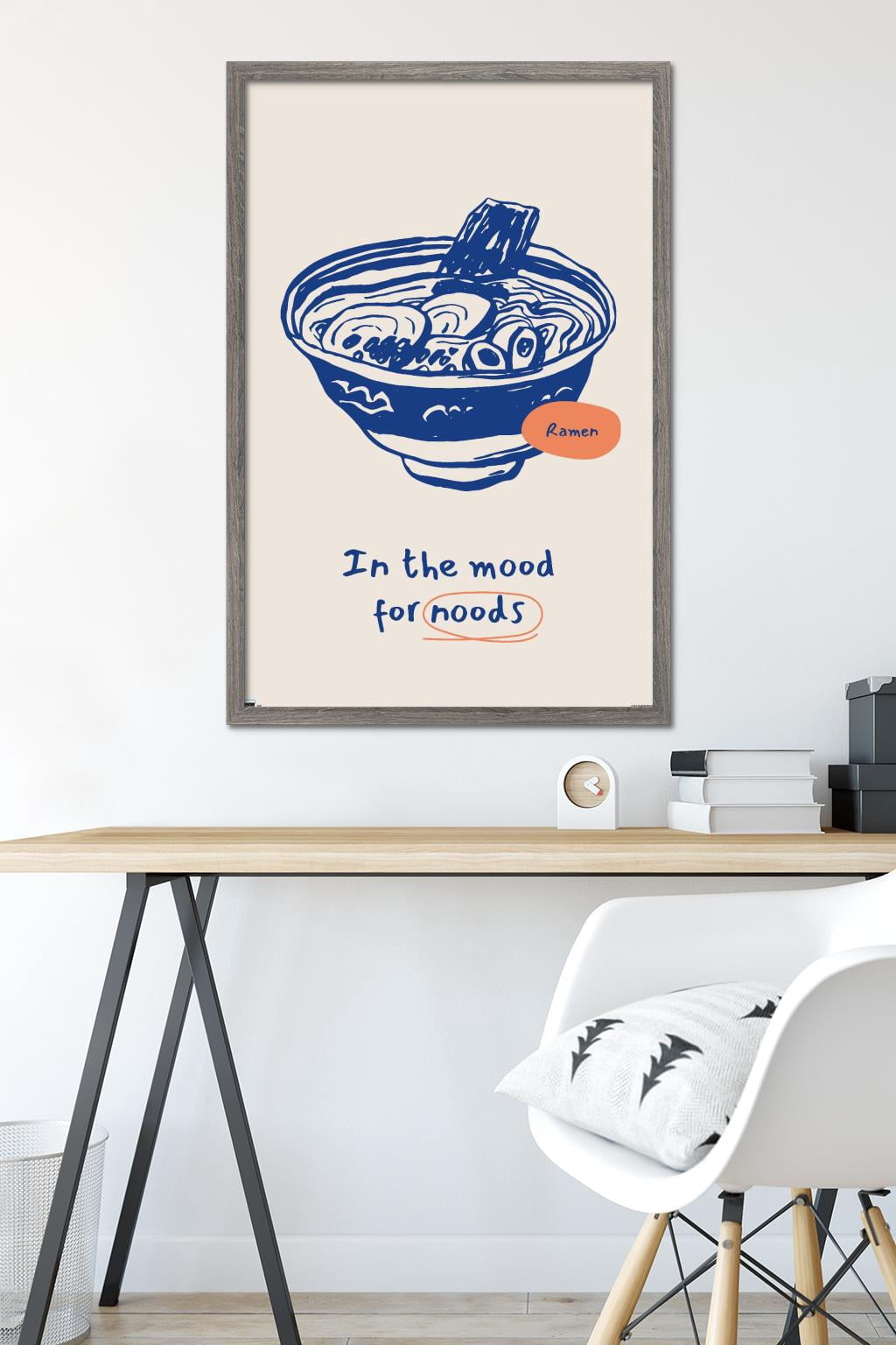 In The Mood For Noods Wall Poster, 22.375" x 34" Framed