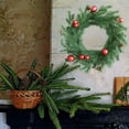 thumbnail image 5 of WEGFTDUOP Artificial Door Ring Hanging Decoration With Christmas Leaves Red Berries And Wreath, 5 of 6