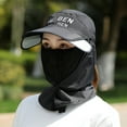thumbnail image 4 of LOVEVER Sunshade Hat For Women In Summer  Face Mask For Sun Protection  Dust-proof Hat For Cycling  Windproof And Windproof Sun Hat  Retractable Sun Hat  Mother‘S Day  Wedding  Independen, 4 of 4