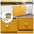 thumbnail image 5 of Unique Bargains Round Wood Knobs, 38x27mm Pull Handles for Drawer with Screws 10 Pack, 5 of 5