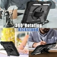 thumbnail image 3 of AVAWO 360° Rotating Case for iPad (A16) 11th Generation 11 Inch 2025 & iPad 10th Generation 10.9" 2022, Shockproof Rugged Protective Cover with Shoulder Strap/Hand Strap, Black, 3 of 8