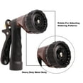 thumbnail image 3 of Garden Hose Nozzle 6 Sprayers Patterns Water Hose Spray Nozzle Suitable For Watering Equipment Cleaning, Car Washing, 3 of 8