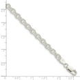 thumbnail image 4 of White Sterling Silver chain Rolo 16 in 4.55 mm 4.55mm Fancy, 4 of 5