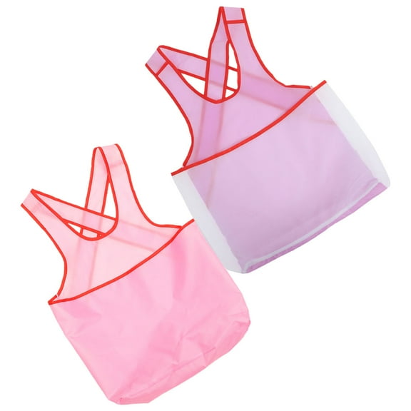 2 Pcs Portable Clothes Drying Apron With Pouch Waterproof And Sleeveless Laundry Apron For Home And Travel