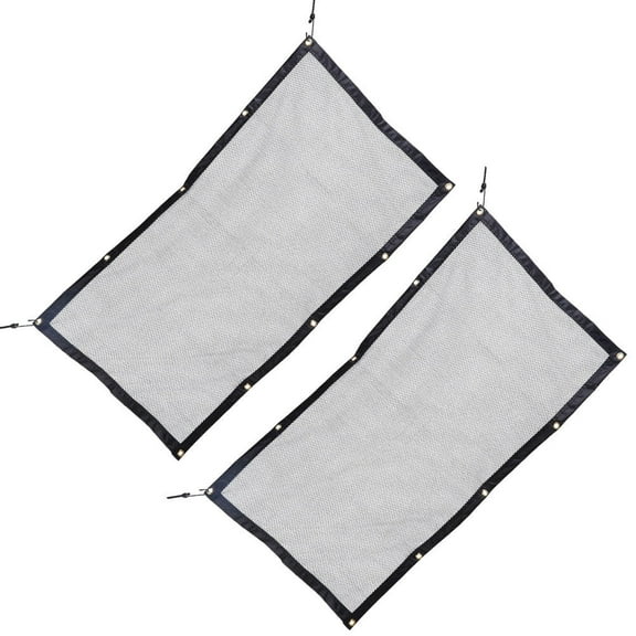 ibasenice 2Pcs Quick Install Black Car Pet Barrier Mesh for Vehicle Safety