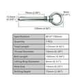 thumbnail image 2 of M10x100mm Ring Lifting Expansion Anchor Eyebolt 1 Pack Expansion Bolts Ceiling Hook Heavy Duty Bolts Anchor Fastener 304 Stainless Steel for Concrete Brick Wall, 2 of 5