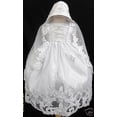 thumbnail image 5 of Baby Girl & Toddler 3 pc Christening Formal Dress for Baptism White size: 0M-30M, 5 of 9