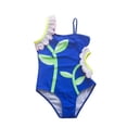 thumbnail image 3 of Sunflower Print Girls Piece Swimsuit Cute Ruffle Bathing For Toddler And Kids Swimwear With UPF 50 Sun, 3 of 5