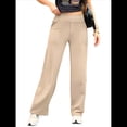 thumbnail image 3 of Pantalones de Yoga para Mujer, de Pierna , con Bolsillos, Cintura Alta, Elásticos, Informales, Deportivos. Albaricoque L, 3 of 9