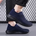 thumbnail image 6 of Men's Knit Sock Shoes S𝗅ip on Casual Sneakers Comfortable Soft Sole Sport Shoes Breathable Gym Workout Shoes Laceless Walking Tennis Shoes for Summer and Autumn, 6 of 9