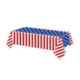 thumbnail image 2 of Holiday Outdoor Decorations, Heavy Duty Vinyl Tablecloth, 4Th of July Tablecloth, Outdoor Flag, Tailgate Party Gatherings, Rectangular, Stars Stripes, 1 Pc, 2 of 5