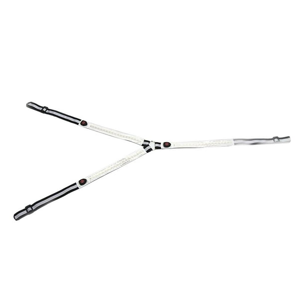 Collar de pechera LED para caballo, cabestro de rendimiento ecuestre, brida reflectante para el pecho Blanco