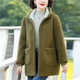 thumbnail image 4 of Winter Women's Thickened Warm Cotton Coat Jacket - Temperament & Casual, 4 of 5