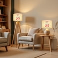 thumbnail image 6 of Lampshades 2 Pack Pink Bow Coquette Preppy Aesthetic Bow Cherry Teen Girl Dorm Room 13"x13"x10" Light Shade for Table Lamps Floor Lamps Drum Lamp Shades Lampshade Replacement Easy Assembly, 6 of 8