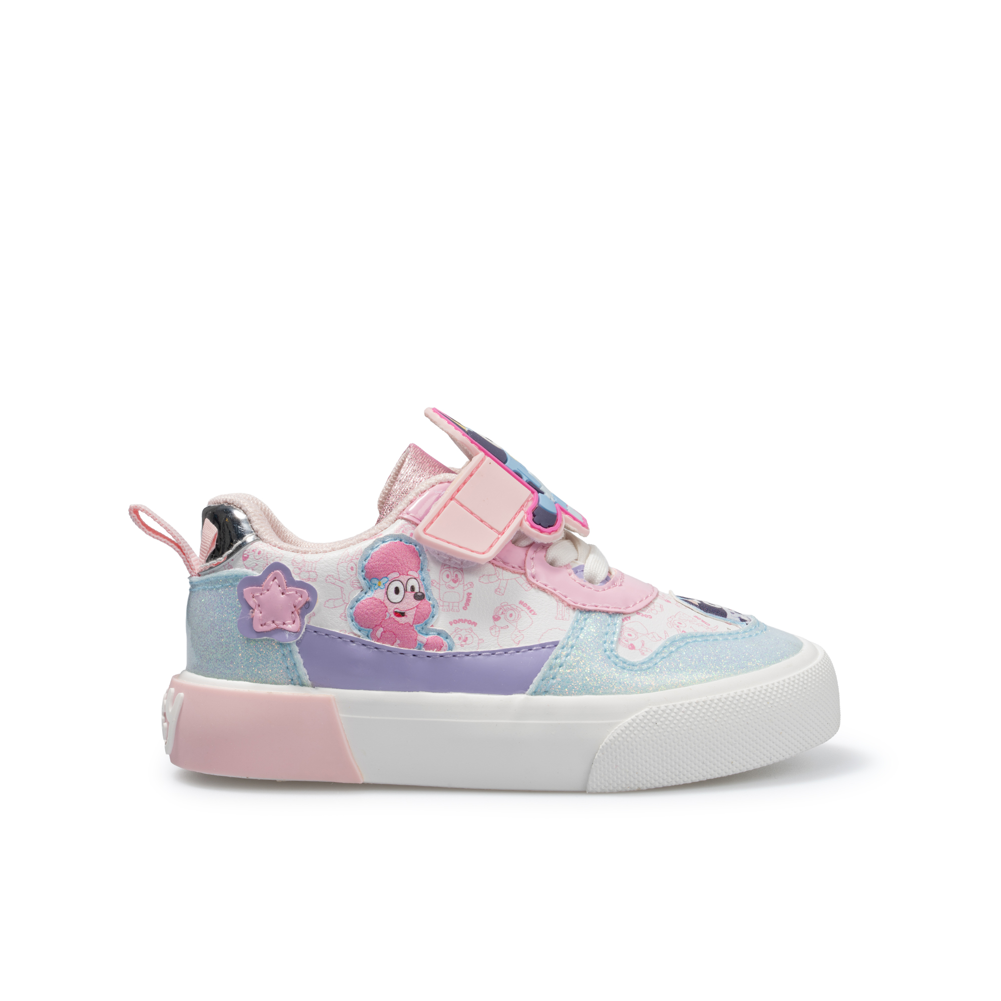 Bluey Toddler Girls Glitter Court Sneakers photo 3