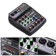 thumbnail image 3 of AI-4 Compact Mixing Console Digital o Mixer 4-Channel BT MP3 USB Input +48V Phantom Power for Music Recording DJ Network Live Broadcast Karaoke, 3 of 5