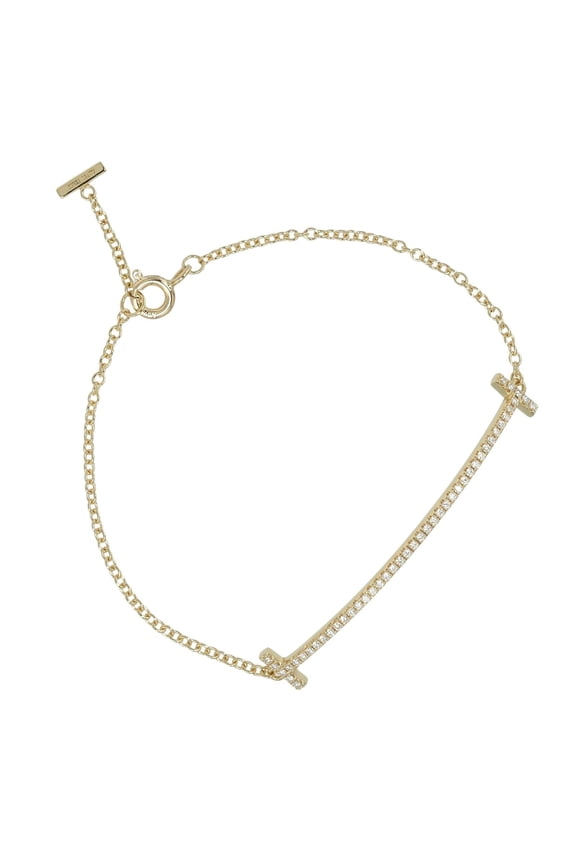 Pre-Owned Tiffany & Co. T Smile Small Bracelet, fits wrists up to 16cm, 18K Yellow... (Good)