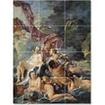 thumbnail image 1 of Ceramic Tile Mural-Francois Boucher Mythology Painting 51. 18" w x 24" h using (12) 6 x 6 ceramic tiles, 1 of 3
