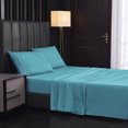 thumbnail image 1 of Bedding sheets, solid color brushed sheets, bed kasa home textile bed on four sets, 1 of 5