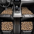 thumbnail image 6 of ZICANCN Waterproof Car Floor Mats Full Set, Abstract Brown Leopard Print Animal Automotive Carpet Mats for Vehicle Trucks Suv Jeep, 4 Pieces, 6 of 6