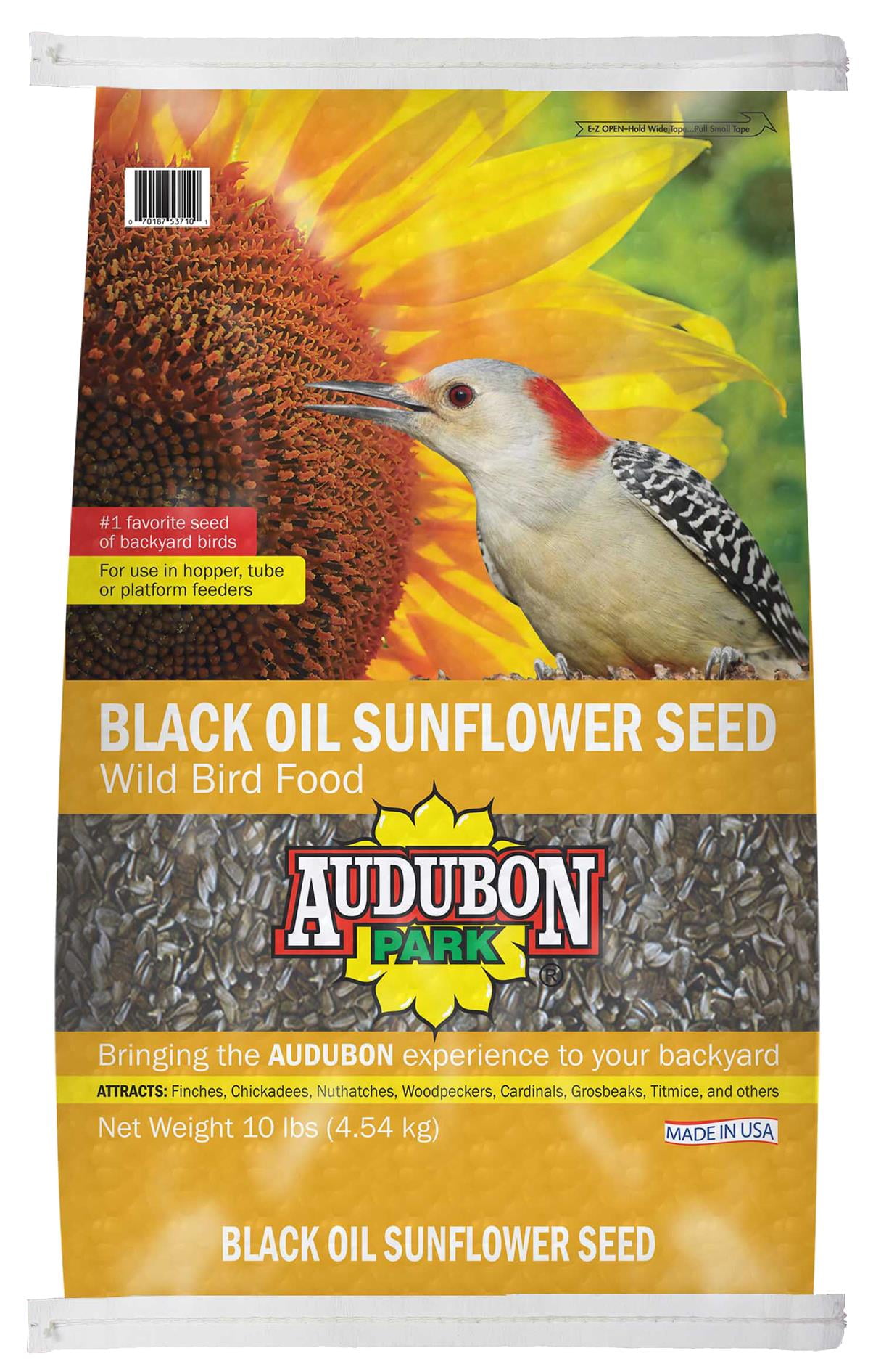 Audubon 12263 10 Lb Sunflower Seed Wild Bird Food - Walmart.com