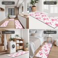 thumbnail image 5 of Pink Breast Cancer Kitchen Rugs Sets Of 3,Kitchen Runner Rugs Non Skid Washable,Decorative Kitchen Floor Mats for Kitchen,Sink,Laundry,17"x30"+ 17"x47" + 17"x59", 5 of 6
